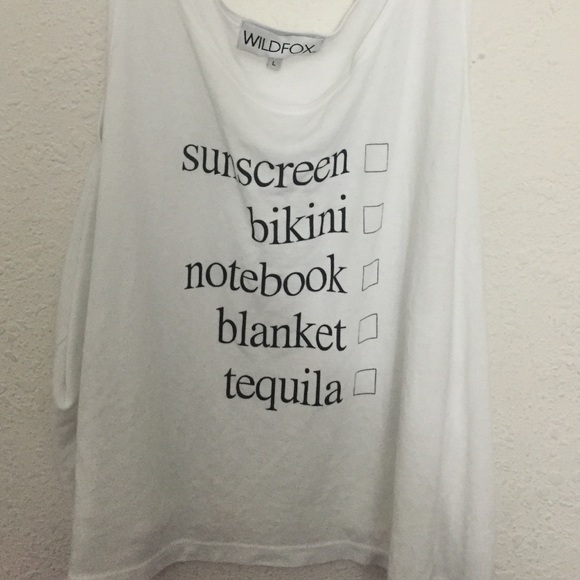 Wildfox crop top tank top