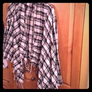 New without tags Plaid fringe cardigan