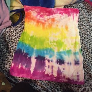 Hand dyed tube top