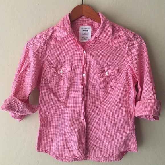 Red & White Gingham Shirt by Levi's