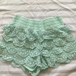 MINT GREEN SHORTS