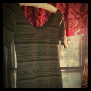 Aztec print fitting dress