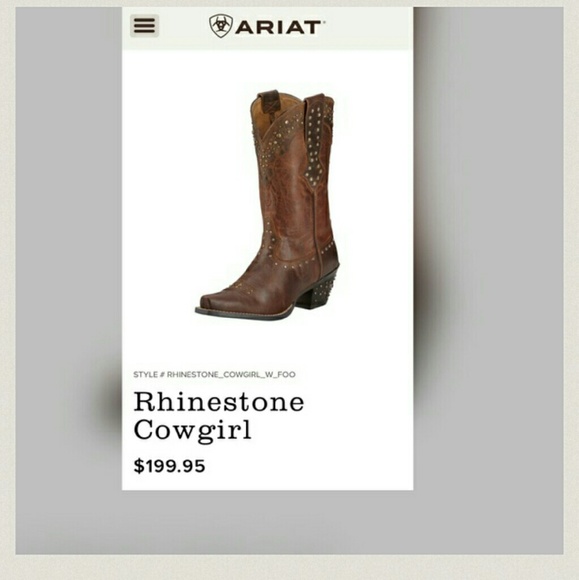 Ariat RHINESTONE COWGIRL boots NWT - Picture 3 of 4