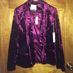 Velvet blazer.