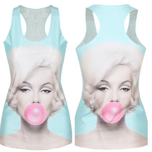 marilyn monroe spandex tank top