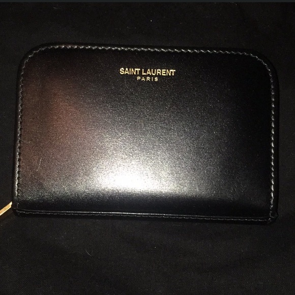 Saint Laurent zip around wallet