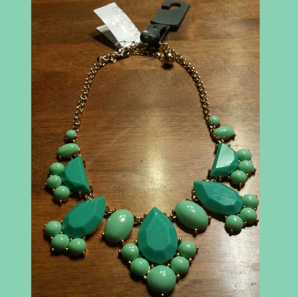 KATE SPADE Green Day Tripper Bib Necklace NWT - Picture 3 of 4