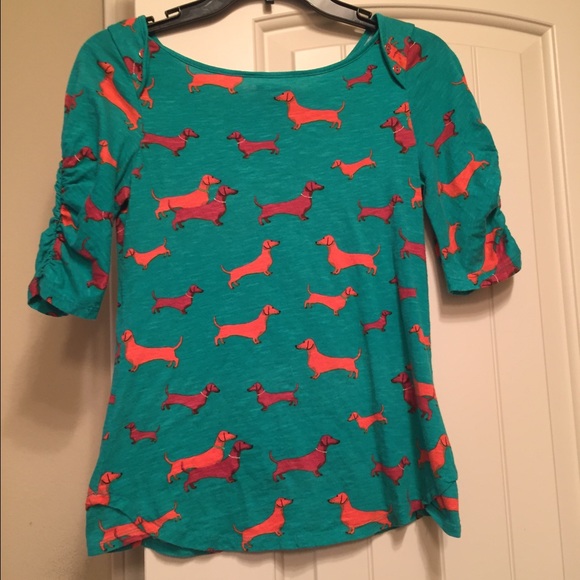 dachshund shirt anthropologie
