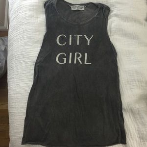 Distressed graphic tee. Size M.