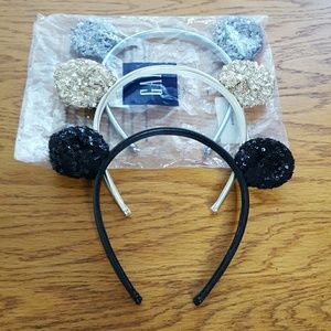 Cute GAP Sequin Girls Bear Cat Ears Headband