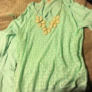 Mint green sweater