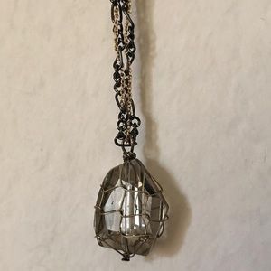"Caged Crystal" necklace
