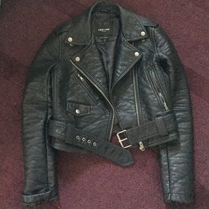 Obey vegan leather jacket