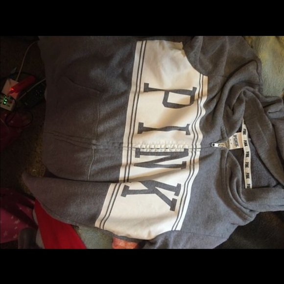 VS PINK grey coat