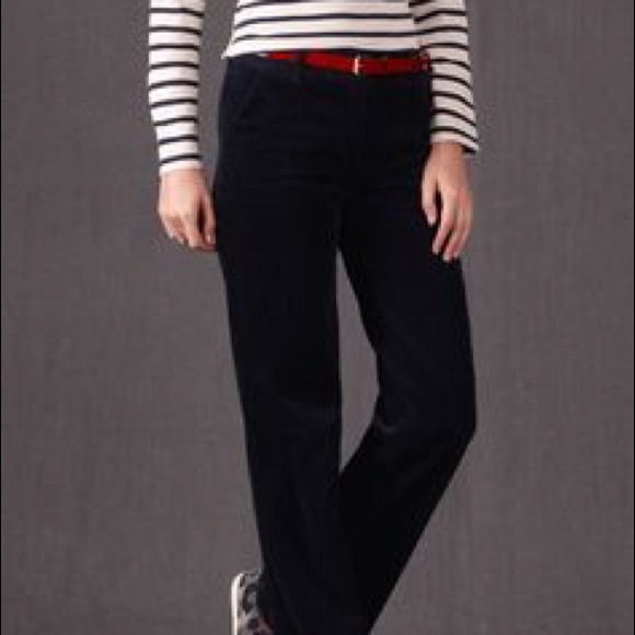 Boden Wide leg black cord trousers