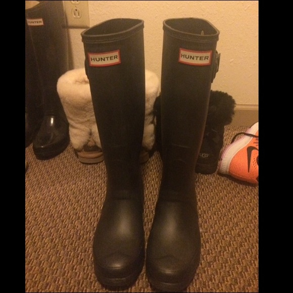 Hunter boots Huntress Matte black size 6