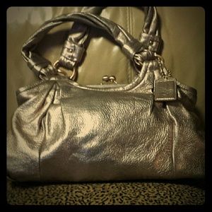 Vintage Leather Coach Bag