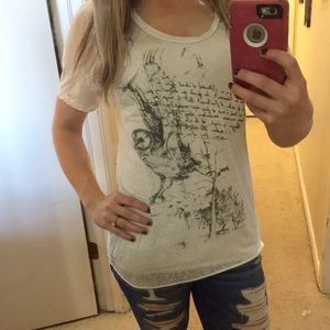 Billabong shirt with owl graphic