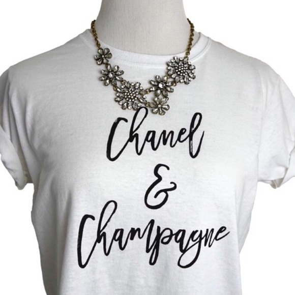 CHANEL Tops - 🎉HOST PICK 3/3🎉🆕 Chanel and Champagne Tshirt