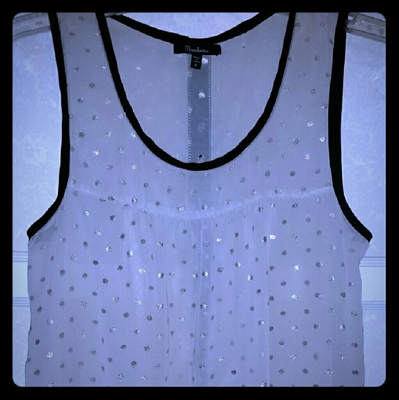 Sheer buttons on the back top