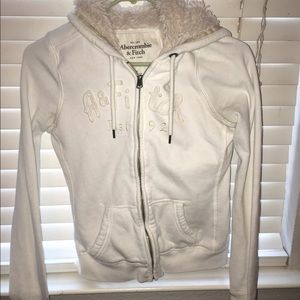 A&F cream sweater