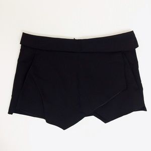 Black Zara shorts/asymmetrical skirt.