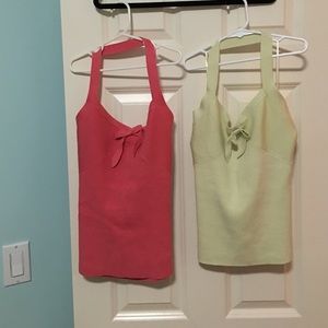 Lot of 2 INC halter tank tops