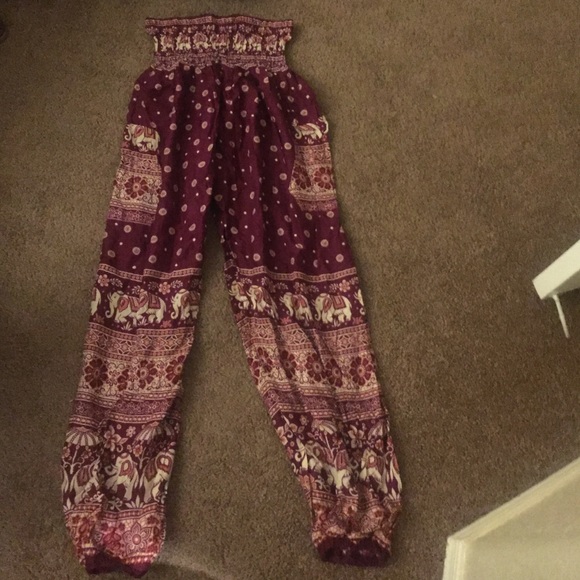 The Elephant Pants Pants - Maroon Harlem pants