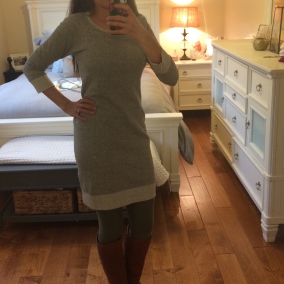 J Crew Gray Sweater Dress