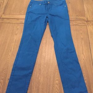 C. Wonder bright blue jeans