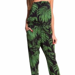Desigual Aloha Palm Tree Print Jumpsuit