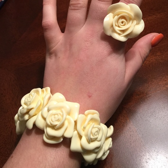Floral Ring and Bracelet