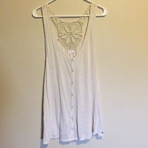 Cream colored tank top