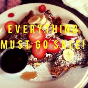 Everything must go sale!! Shop now! 😊