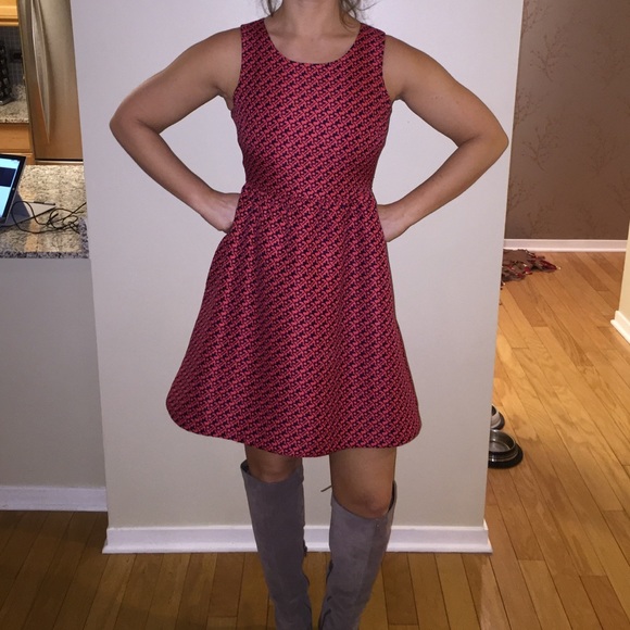 Anthropology dress with exposed zipper