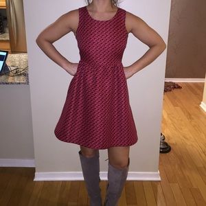 Anthropology dress with exposed zipper