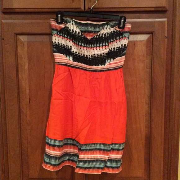 Urban Outfitters strapless Aztec print dress. S.
