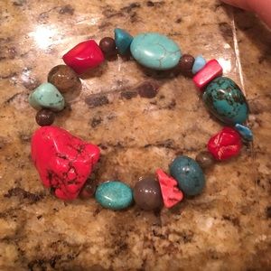 Hand made boho bead bracelet
