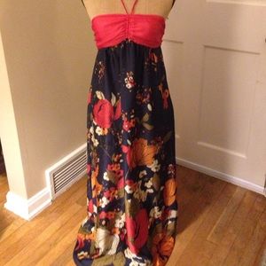 Beautiful floral maxi dress, boho style
