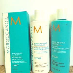 MOROCCAN OIL LIGHT {shampoo + cond + moroccanoil }