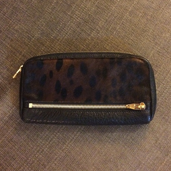 ALEXANDER WANG HAIRCALF FUMO CONTINENTAL WALLET