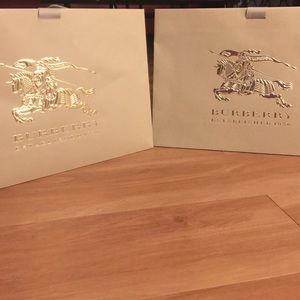 Two Burberry Shopping Bags