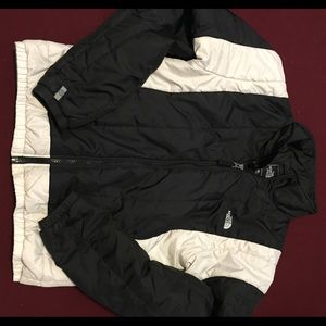 The North Face coat size M black and white