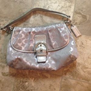 Silver Coach Purse