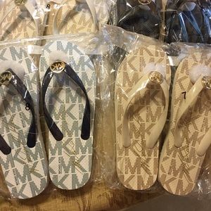 Michael Kors Flip Flops Various Colors & Sizes