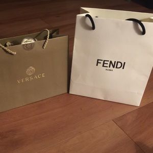 Versace & Fendi Shopping Bags