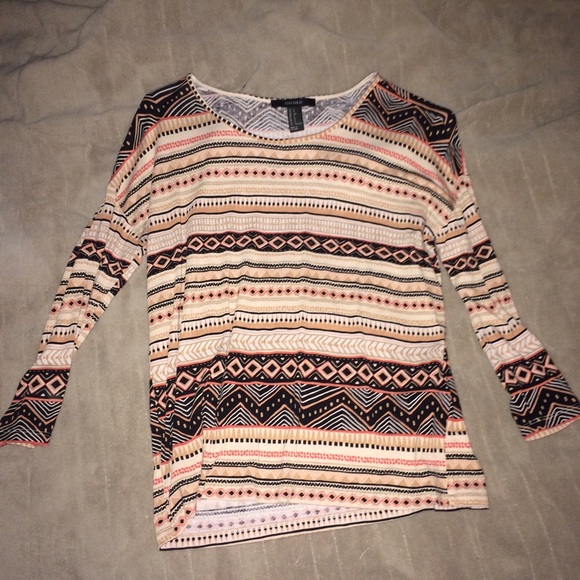 Forever 21 Tops - 3/4 sleeve Aztec top