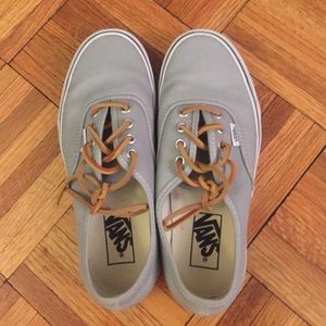 Mint colored canvas Van sneakers