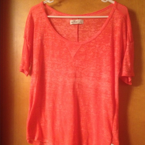 Bright orange hollister shirt