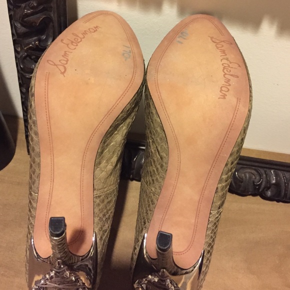 Sam Edelman Python 6.5 Sexy Stilettos Lace-Up, NEW - Picture 4 of 8